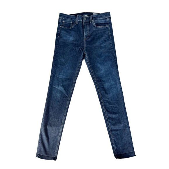 Rag & Bone Women's Sz 28 10 Inch Ankle Skinny High Rise Jeans in Mad River Blue - Picture 2 of 14